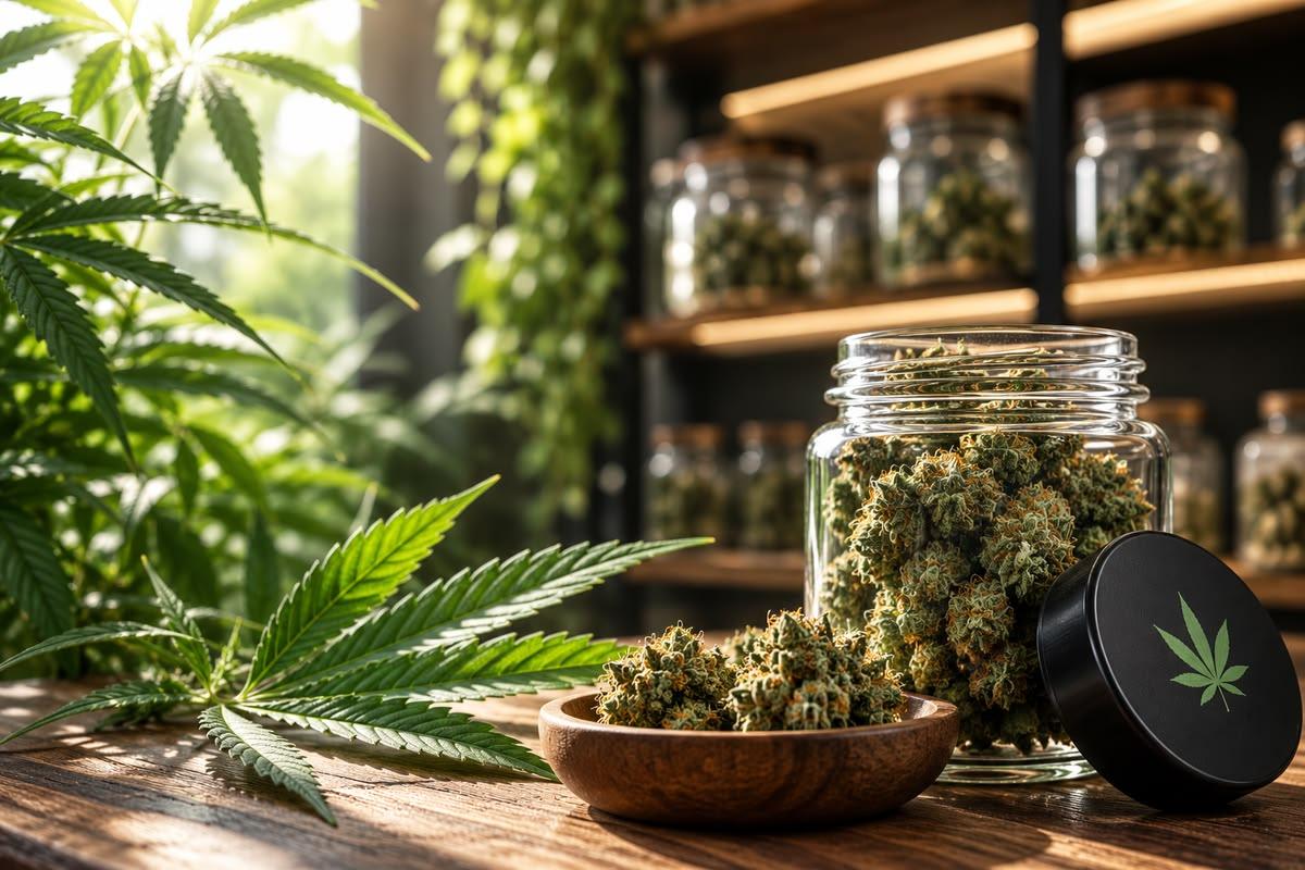 Cannabis dispensary product performance reports on POS analytics dashboard